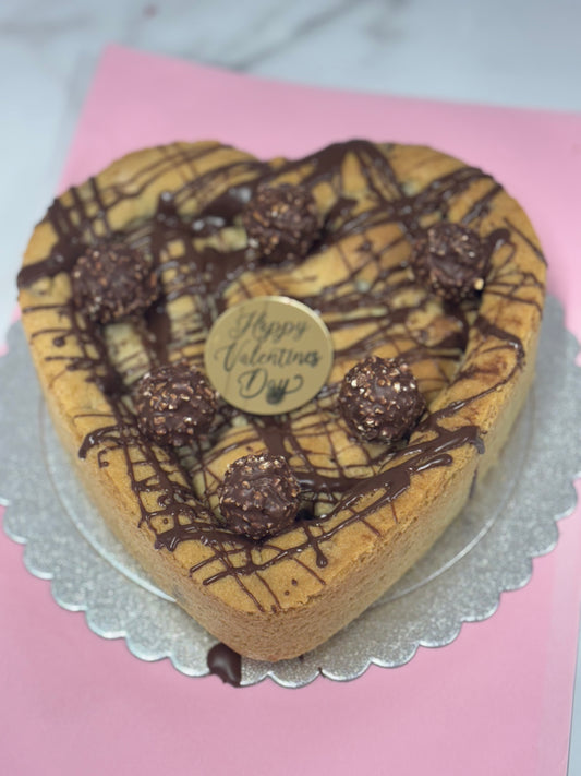 Valentines cookie pie